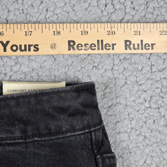 Universal Thread Jeans Women 17R Dark Wash Black Wide-Leg High-Rise Flare NEW - Picture 9 of 14